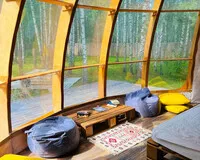 Двухместный номер с 1 кроватью, душем и туалетом Глэмпинг Глэмпинг Багио деревня Харланиха-2 новый объект