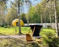 Двухместный номер с 1 кроватью, душем и туалетом Глэмпинг Глэмпинг Багио деревня Харланиха-2 новый объект