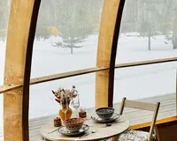 Двухместный номер с 1 кроватью, душем и туалетом Глэмпинг Глэмпинг Багио деревня Харланиха-2 без звезд 5% скидка по промокоду!