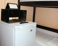 Кровать в общем 10-местном номере для женщин Хостел Хостел Вежливый Лось на ВДНХ Москва метро Ботанический сад