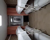 Кровать в общем 6-местном номере Хостел Хостел Уют на Варшавке Москва метро Верхние Котлы