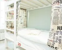 Кровать в общем 4-местном номере для женщин Хостел Хостел One Кузнецкий Мост Москва метро Кузнецкий Мост