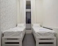 Двухместный номер с 2 кроватями, общим душем и туалетом Хостел Хостел Vmeste Санкт-Петербург метро Владимирская