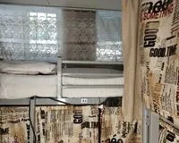 Кровать в общем 8-местном номере для мужчин Хостел Хостел Полянка на Чистых прудах Москва 552 м от метро Чистые пруды