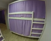 Кровать в общем 8-местном номере для мужчин Хостел Хостел Run Hostel Москва метро Пятницкое шоссе