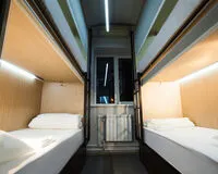 Одноместная капсула общая Хостел Хостел Buran Capsule Hotel Москва рейтинг 4.5