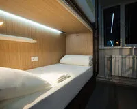 Одноместная капсула общая Хостел Хостел Buran Capsule Hotel Москва без звезд