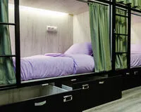 Кровать в общем 10-местном номере Хостел Хостел Ostanovka Hostel Москва 270 м от метро Ховрино