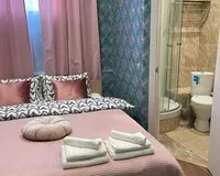 Двухместный номер с 1 кроватью, душем и туалетом Апарт-Отель Апарт-Отель Окружной Москва 380 м от метро Окружная