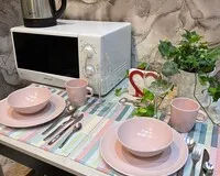 Двухместный номер с 1 кроватью, душем и туалетом Апарт-Отель Апарт-Отель Окружной Москва без звезд