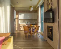 Апартаменты 1 спальня Апартаменты Апартаменты Охта Парк Люкс Resort с сауной и камином с одной или двумя спальнями деревня Мистолово без звезд