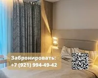 Апартаменты 2 спальни Апартаменты Апартаменты Охта Парк Люкс Resort с сауной и камином с одной или двумя спальнями деревня Мистолово 5% скидка по промокоду!