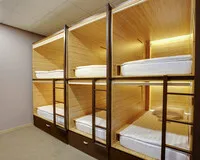 Кровать в общем 6-местном номере для женщин Мини-отель Мини-отель Axel Hostel Москва 743 м от метро Чкаловская