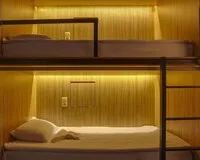 Кровать в общем 4-местном номере Мини-отель Мини-отель Axel Hostel Москва 743 м от метро Чкаловская