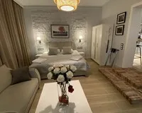 Четырехместный номер «Люкс» Гостевой дом Гостевой дом Gerd Haus посёлок городского типа Железнодорожный новый объект