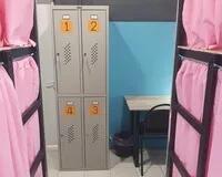 Кровать в общем 4-местном номере для женщин Хостел Хостел Cape Hostel Севастополь без звезд