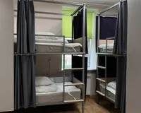 Кровать в общем 10-местном номере для мужчин Хостел Хостел Есенин Москва метро Красносельская