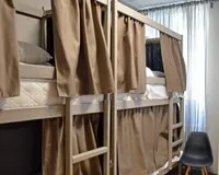 Кровать в общем 4-местном номере для мужчин Хостел Хостел Рус-Проспект Мира Москва метро Рижская
