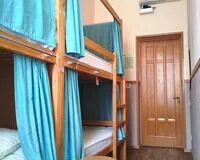 Кровать в общем 4-местном номере для мужчин Хостел Хостелы Рус Самара Самара без звезд