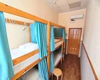 Кровать в общем 4-местном номере для мужчин Хостел Хостелы Рус Самара Самара новый объект