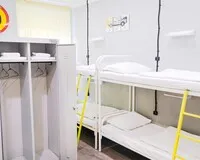 Кровать в общем 10-местном номере Хостел Хостел Polezhaev Hostel Санкт-Петербург 939 м от метро Площадь Александра Невского-1