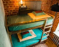 Двухместный номер с 2 кроватями, общим душем и туалетом Хостел Хостел Montana Hostel Иркутск 5% скидка по промокоду!