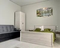 Трехместный номер с балконом Гостевой дом Гостевой дом Алания курортный посёлок Домбай без звезд